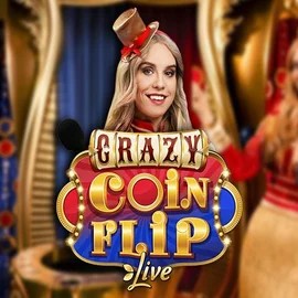 Crazy Coin Flip logo – Live Casino by Evolution at Spinju Casino