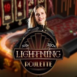 Official Live Casino logo: Lightning Roulette by Evolution at Spinju Casino