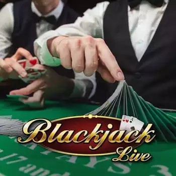Live Blackjack slot logo by Evolution at Spinju Casino