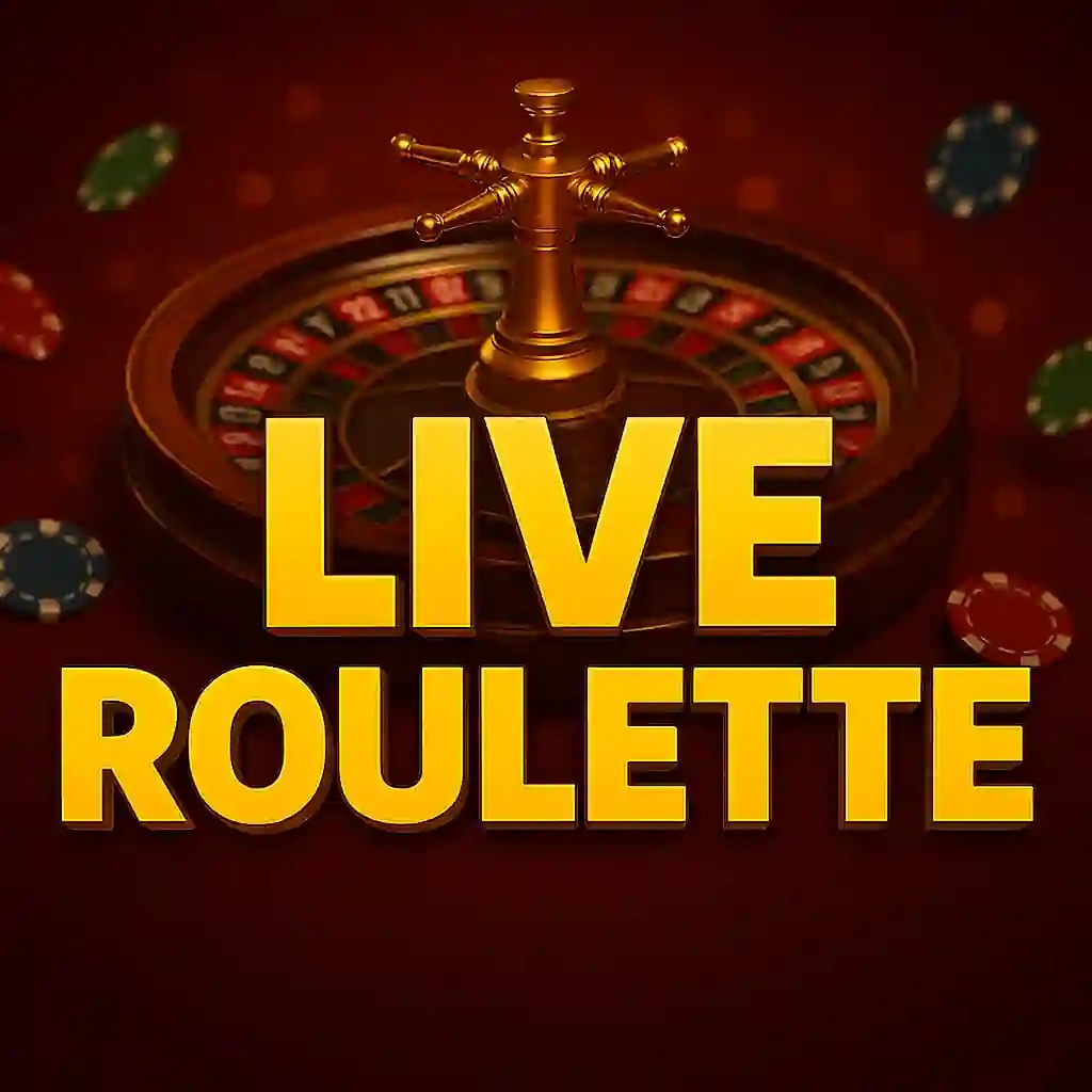 Live Roulette slot logo by Evolution at Spinju Casino