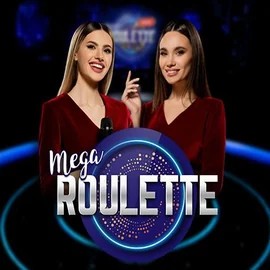 Mega Roulette logo by Pragmatic Play at Spinju Casino