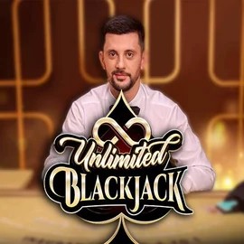 Unlimited Blackjack logo – Live Casino by Ezugi at Spinju Casino